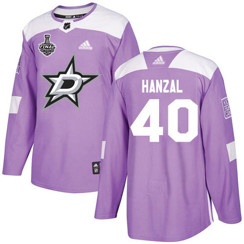 Adidas Men Dallas Stars #40 Martin Hanzal Purple Authentic Fights Cancer 2020 Stanley Cup Final Stitched NHL Jersey->dallas stars->NHL Jersey